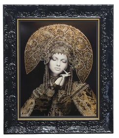Patrick Guyton "Requiem" Mixed Media on Metal