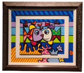 Romero Britto 2017 Atlantic Emotion 3D Serigraphy