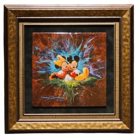 James Coleman Making Memories Unique Oil on Metal