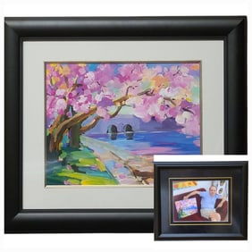 Peter Max Cherry Blossoms Mixed Media & Max Photo