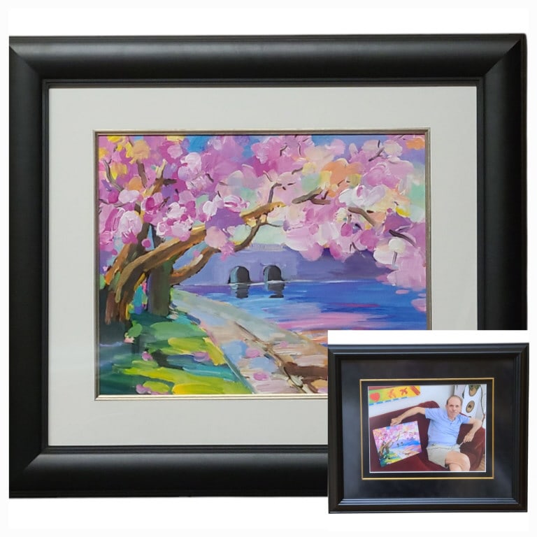 Peter Max Cherry Blossoms Mixed Media & Max Photo (1 of 12)