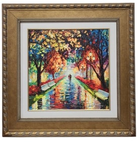 Daniel Wall Spring Night Embellished Giclee