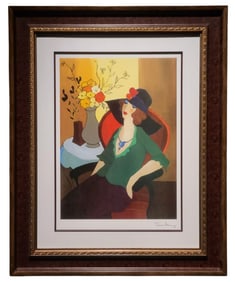Itzchak Tarkay Happy Recollection Seriolithograph