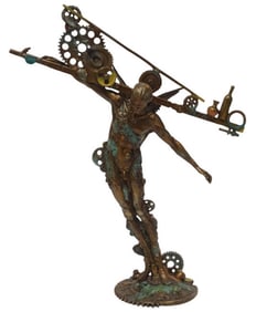 Nano Lopez "Balance Man" (Small) Bronze Sculpture
