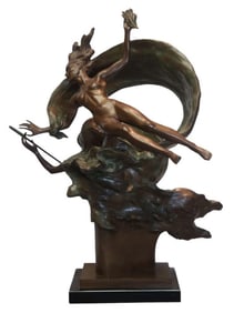 Frederick Hart Liberty Sacrifice Bronze Sculpture