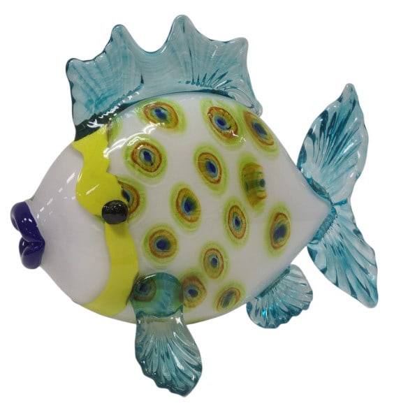 Charlyn Reynolds Hand Blown Glass Fish: Charlyn Reynolds Hand Blown Glass Fish, purchased at the Hot Glass Show on the Celebrity Eclipse Cruise Ship. Etched with Reynolds signature and "CMOG Glass Auction 2016" on the bottom (difficult to p