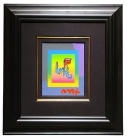 Peter Max Love on Blends 2006 Mixed Media Acrylic