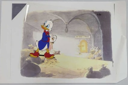 Disney's Uncle Scrooge Production Animation Cel
