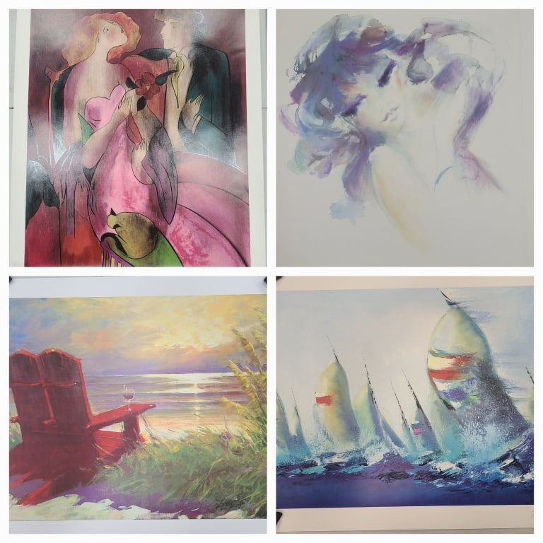 Lot of Signed in Plate Prints incl Linda Le Kinff (1 of 9)
