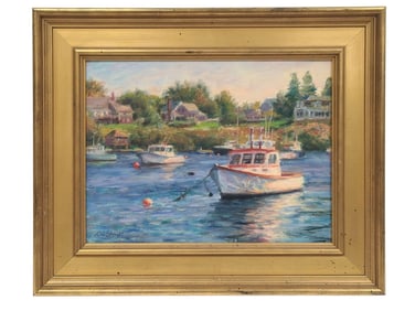 Tom Sadler Makeral Cove Original Oil Painting