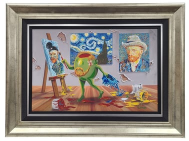 Michael Godard Van Gogh Dark AP Giclee on Canvas