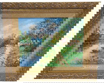 Laurent Vialet River In Lorie Original Painting