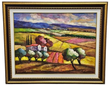 Slava Brodinsky Ten Acre Fields Original Painting