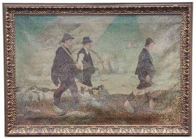 Large 1920 Original Rudolf Glotz Canvas Painting