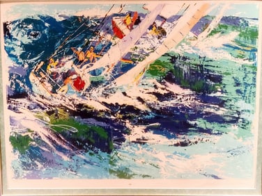 LeRoy Neiman High Seas Sailing Serigraph Signed
