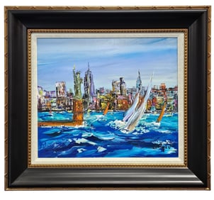 DUAIV New York Wind Original Oil Painting