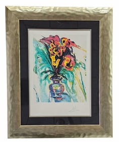 Salvador Dali "Bouquet" Signed Lithograph on Paper