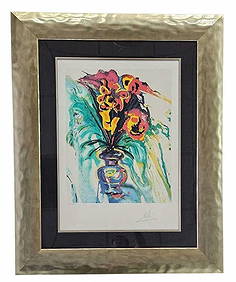 Salvador Dali "Bouquet" Signed Lithograph on Paper (1 of 7)