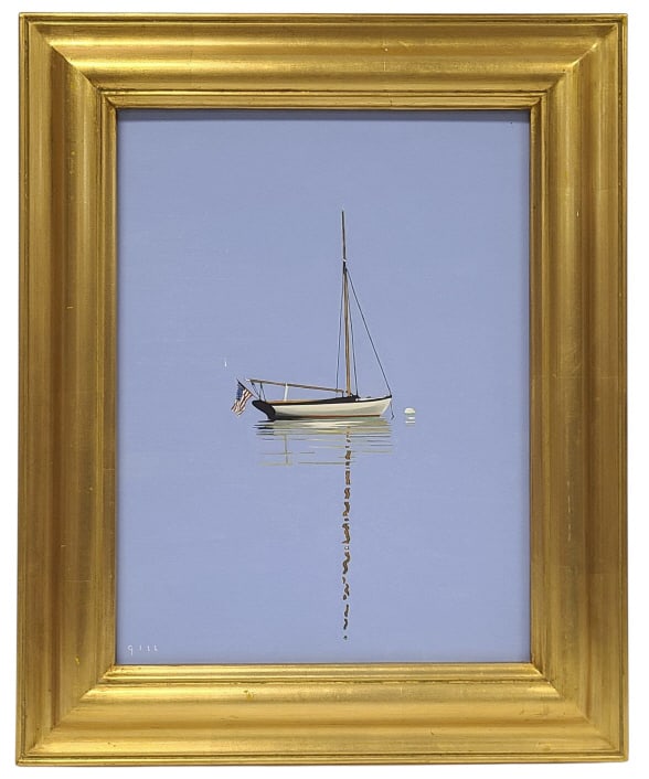 Tony Gill Original Sailboat Oil on Board Painting (1 of 9)