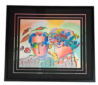 Peter Max Zero in Love Hors Commerce Serigraph