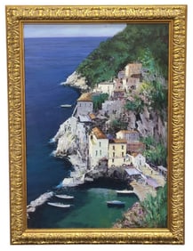 Antonio Iannicelli Conca dei Marini Oil Painting