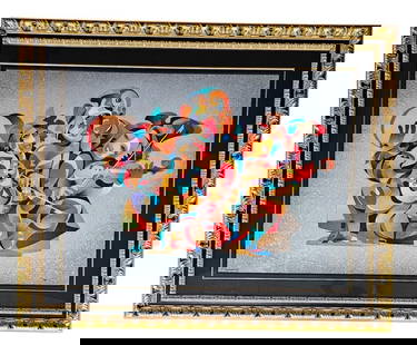 Large Krasnyansky Street Quartet Signed Serigraph: Large Anatole Krasnyansky "Street Quartet" 2005, serigraph in color on wove paper. Signed by the artist in ink. From the numbered edition of 450, (427/450). Viewing area is 36" x 46" in a 51" x 62" x