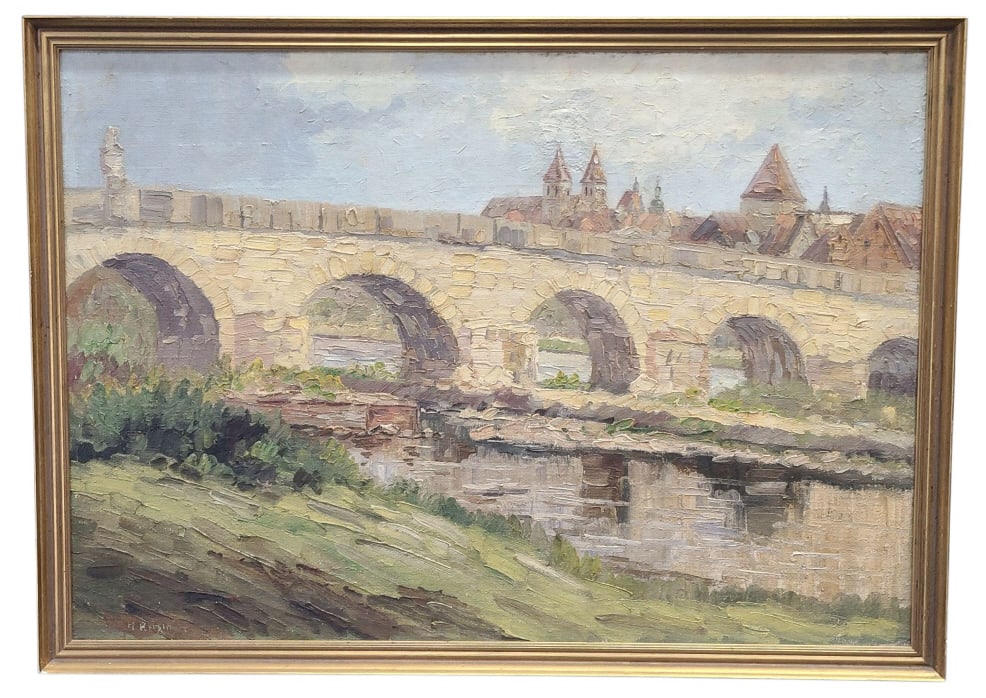 Hedwig Reisinger Original Oil on Canvas Painting (1 of 5)