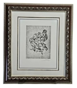 Krasnyansky Dance with Tambourine Signed Serigraph