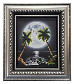 Michael Godard Original Acrylic Moonlight Painting