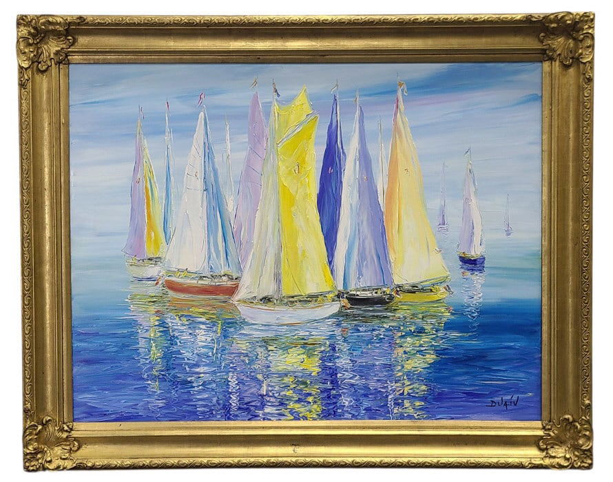 DUAIV Original Oil Painting Soufle de Matin (1 of 9)