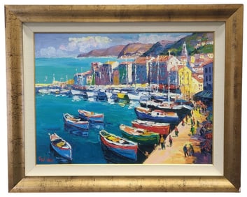 F. Moya Marina Francesca Original Oil Painting