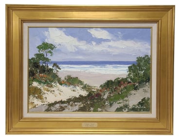 Erich Paulsen Carmel Beach Oil on Canvas Painting