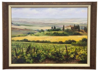 Paul Guy Gantner Oil New Vineyard Painting