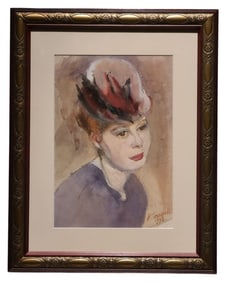 1942 Original Watercolor Painting