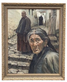 Chinese Original Oil on Canvas Painting