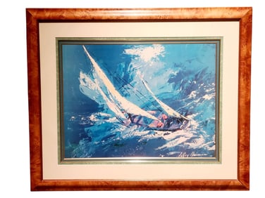 LeRoy Neiman America's Cup Offset Lithograph