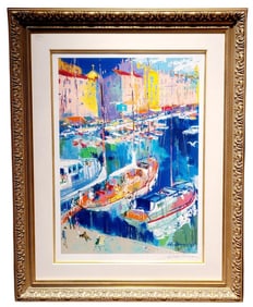 LeRoy Nieman Signed St. Tropez Serigraphic Print