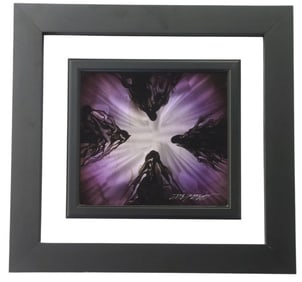 Chris Derubeis 2015 Mini Burst Purple Mixed Media