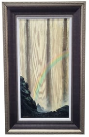 Matt Beyrer Falling Grace 2018 Oil Painting Wood