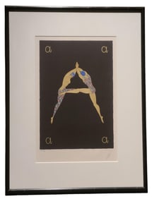 Vintage Erte Alphabet Suite "A" Signed & Numbered