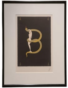 Vintage Erte Alphabet Suite "B" Signed & Numbered