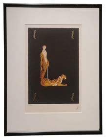 Vintage Erte Alphabet Suite "L" Signed & Numbered