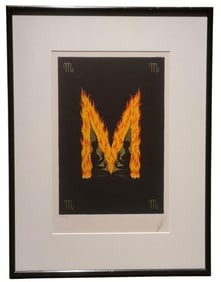Vintage Erte Alphabet Suite "M" Signed & Numbered