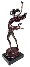 Sergey Kazaryn Fiery Dancer Orig. Bronze Sculpture