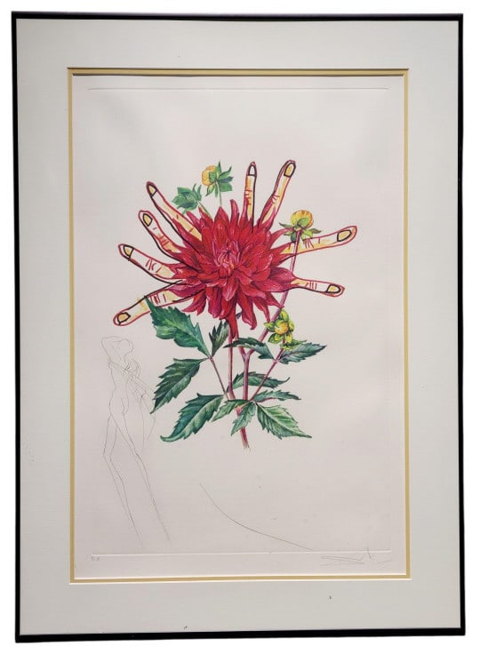 Salvador Dali Dahlia Rapax Signed Litho Etching (1 of 10)