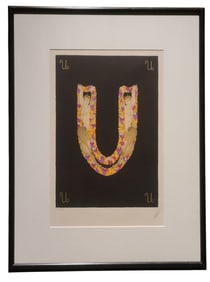 Vintage Erte Alphabet Suite "U" Signed & Numbered