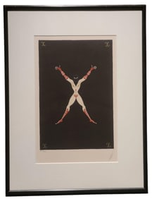 Vintage Erte Alphabet Suite "X" Signed & Numbered