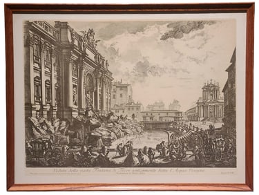 Giovanni Battista Piranesi Fontana Trevi Etching