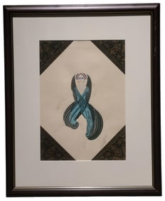 Erte Signed Gouache Art Deco Costume on Paper