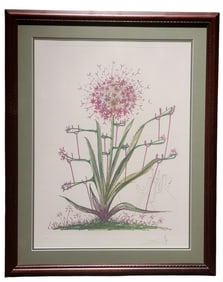Salvador Dali Allium Christophi Signed Lithograph